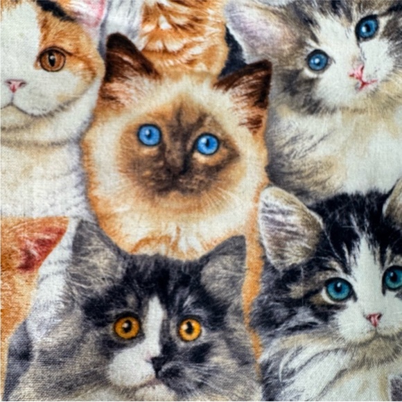 Cat square pillow (19.5" x 19.5") with different cat breeds - Picture 6 of 11